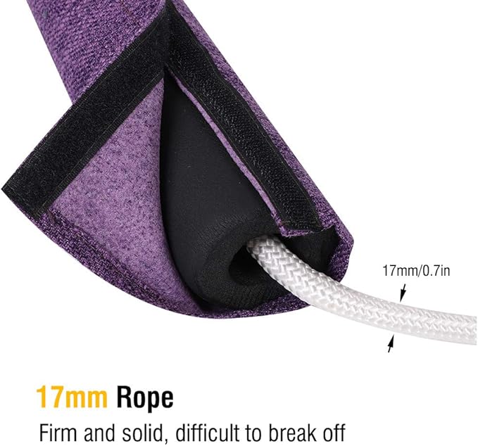 Keenso Yoga Rope, 17mm Aids Tool Pilates Flexbands Accessory, Yoga & Pilates Functionality, CVC Material Shown
