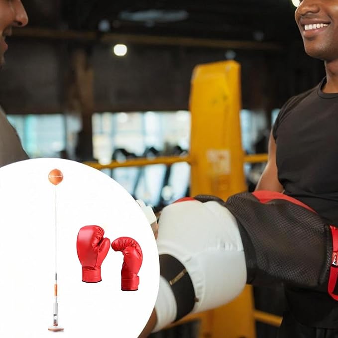 YIJU Boxing Reaction Ball Boxing Training Equipment Vertical Punch Practice Boxing Speed Ball Reflex Ball for Household Fitness