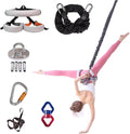 Heavy Resistance Bungee Fitness Set, Professional 4D Yoga Bungee Rope Workout Equipment, Dance Rope, Suspension Trainer, for Home Gym Training & Fitness(L - Fit for 148-170 lbs)
