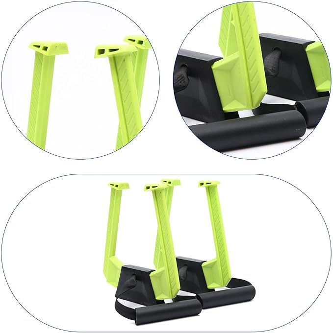 Colaxi 2X Portable Bar Door Frame Grip Attachments Nonslip Strength Training Equipment for Hotel Core Training Workout Indoor