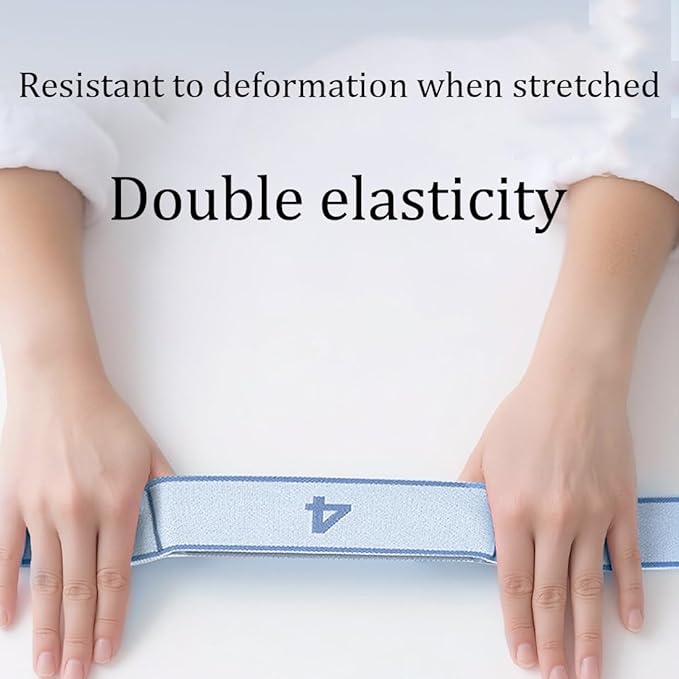2026 Upgrade Fitness Resistance Band for Stretching and Yoga, Elastic Yoga Stretching Strap with Loops Handle, Adjustable Leg Stretcher Bands for Full Body Stretching Shaping