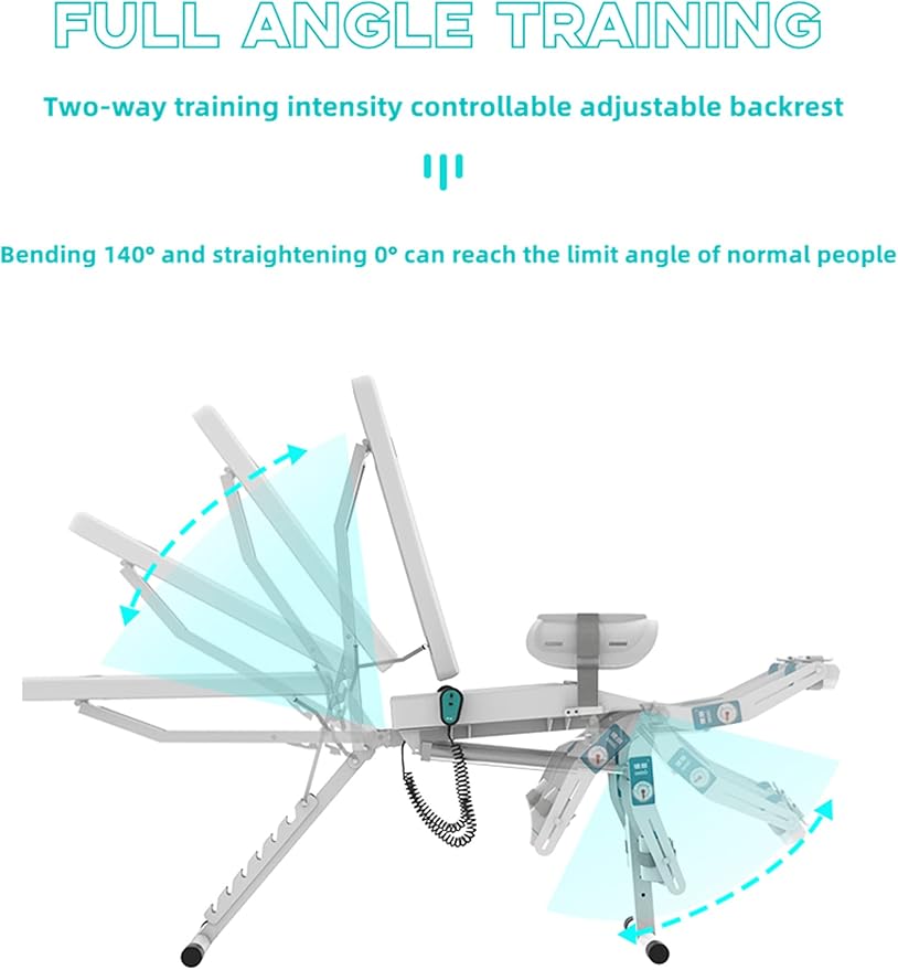 Electric Knee Rehabilitation Trainer, Stroke Hemiplegia Rehabilitation Training Equipment, Lower Extremity Bending and Straightening Training Chair, for Leg Function Recovery(Color:Both Legs)