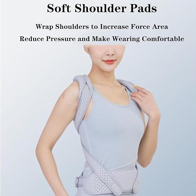 Back Corrector, Unisex Posture Corrector, Spine Immobilization Belt for High and Low Shoulders Hunchback Scoliosis Compression Fractures(Medium)