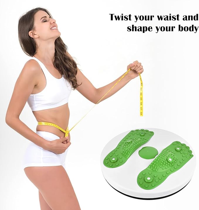 H H&J HUAJIAN Waist Whisper Disc Twister Board Body Twister Waist Twister Body Shaping Rotating Board for Women's Twisting Sports Equipment Aerobic Exercise Foot Massage