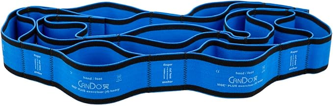 CanDo Multi-Grip Exerciser Plus, 6 Foot Exerciser, 9 Loops,