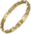 RainSo Women's Magnetic Bracelet, Stainless Steel Meteor Shower Design, Adjustable Length (with 3 Smart Clasps), Comes with Display Box and Adjustment Tool(Gold)