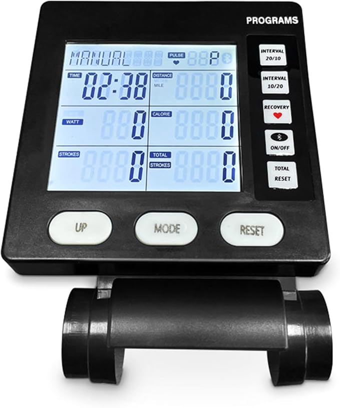 LCD Display Health Tracking Rowing Machine Counter Fitness Speedometer for Accurate Exercise Data and Health