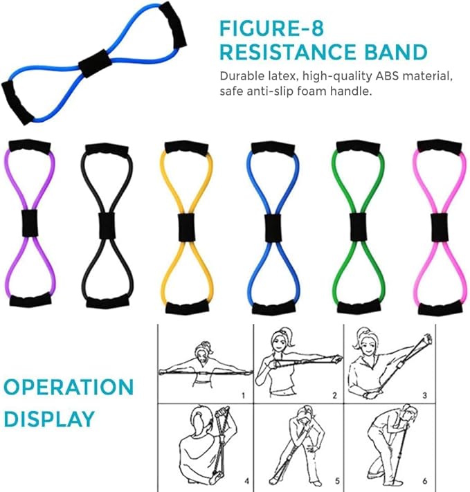 Pilates Essentials Kit for Women, 2025 New Better Me Pilates Kit, Pilates Rings Booty Bands, Yoga Sets for Women, Hip Exercise Band Yoga Ball 25cm Figure 8 Resistance Band