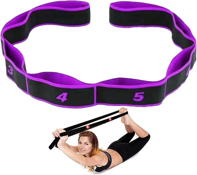 Numbered Resistance Bands for Glutes, 2026 Upgrade Fitness Resistance Band for Stretching and Yoga, Full Body Stretching Shaping, Home Exercise, Women's Home Training Equipment Glutes