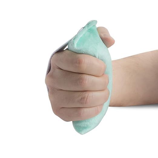 NYOrtho Hand Contracture Cushion 6" x 3" - 1-Pack Palm Grip for Stroke Recovery & Orthopedic Support - Latex-Free, Odor-Control, Sweat-Resistant, Machine Washable Palm Protector with Elastic Strap