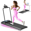 Walking Treadmill Pad with Incline - Portable Under Desk Treadmill, Walking Mat Pad with Handle Bar, 2.5HP Low Noise, 2 in 1 Treadmills for Home Office, Remote Control with LED