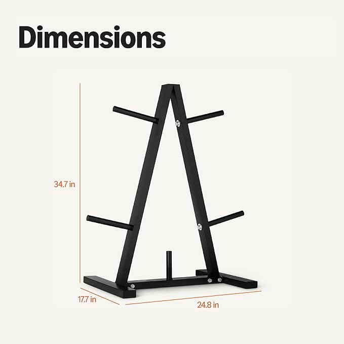 Amazon Basics Weight Plate Tree Rack