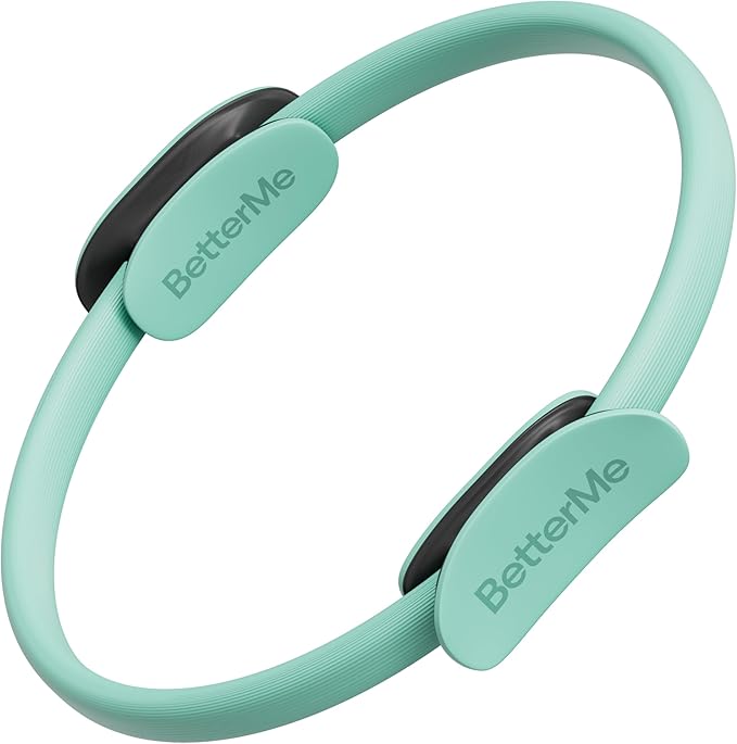 BetterMe Toning Pilates Ring – Magic Circle Pilates Ring for Strength & Flexibility – 15 Inch Fitness Ring for Home Pilates & Yoga Workouts