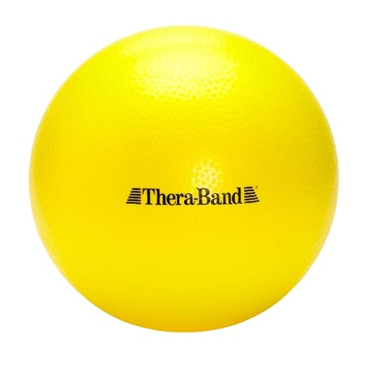 THERABAND Mini Ball, Small Exercise Ball for Yoga, Pilates, Abdominal Workouts, Shoulder Therapy, Core Strengthening, At-Home Gym & Physical Therapy Tool