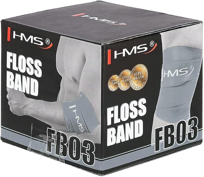 HMS FB03 Fitness Band Exercise Band Pilates Yoga Rubber Band Floss Band Grey