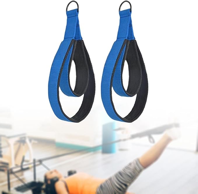 2X Pilates Double Loop Strap Pilates Equipment Portable Comfortable Adults Exercise Band Strap for Arms Legs Gymnastics