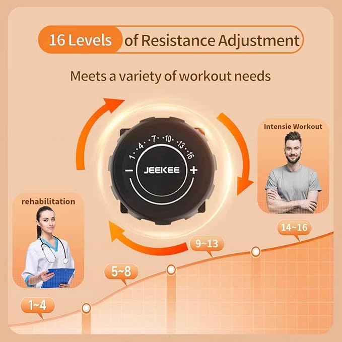 JEEKEE Recumbent Exercise Bike for Seniors,Stationary Bikes for Home, 400LB Capacity & 16 Levels Magnetic Resistance, Heart Rate Handle