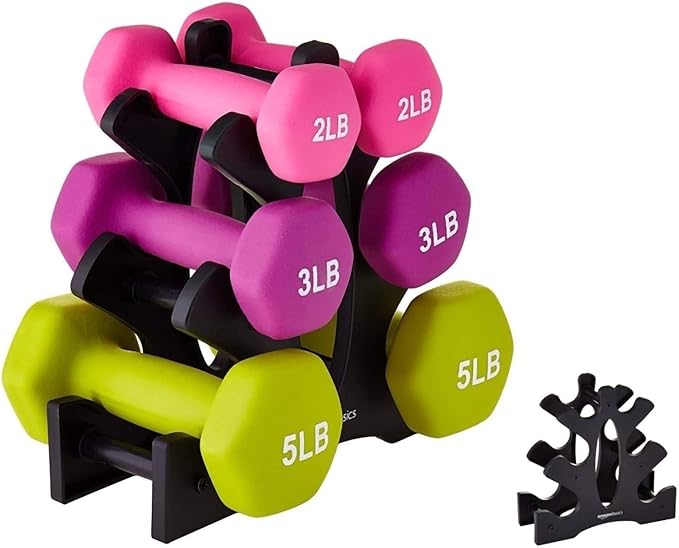 Dumbbell Rack Stand,3 Tier Dumbbell Weight Stand Weight Storage Organiser for Dumbbells Accessories Compact Weight Storage Solution for Home Gym Exercise,23x22.5x8.5cm(Dumbbells Not Included)
