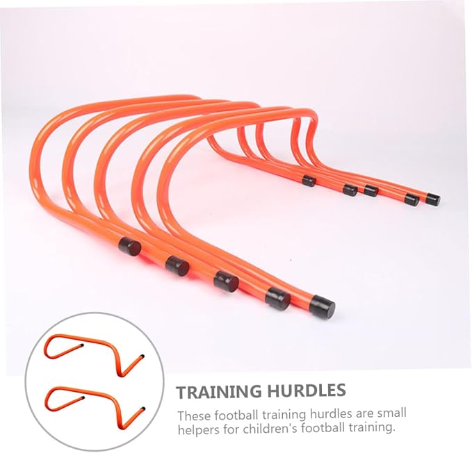 Zerodeko 2pcs 15cm Plastic Wear-Resistant Agility Hurdles for Youth Soccer Speed Training Equipment Exercise Fitness