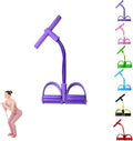 Fashion Puller Exercise,4-Tube Home Workout Pedal Resistance Bands with Handles,Manual Tension Pedal Elastic Band,Multifunction Elastic Yoga ResistanceBand,Pedal Ankle Puller Foot StretchingBand