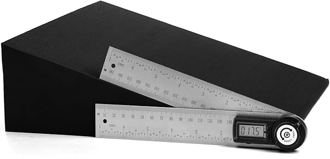 DEAYOU 2 Pack Yoga Foam Wedge, 13" EVA Foam Calf Stretch Slant Board for Lower Leg Strength Improve, Squat Wedge Incline Block for Workout, Exercise, Knee Pad, Back Support, Footrest Cushion (Black)
