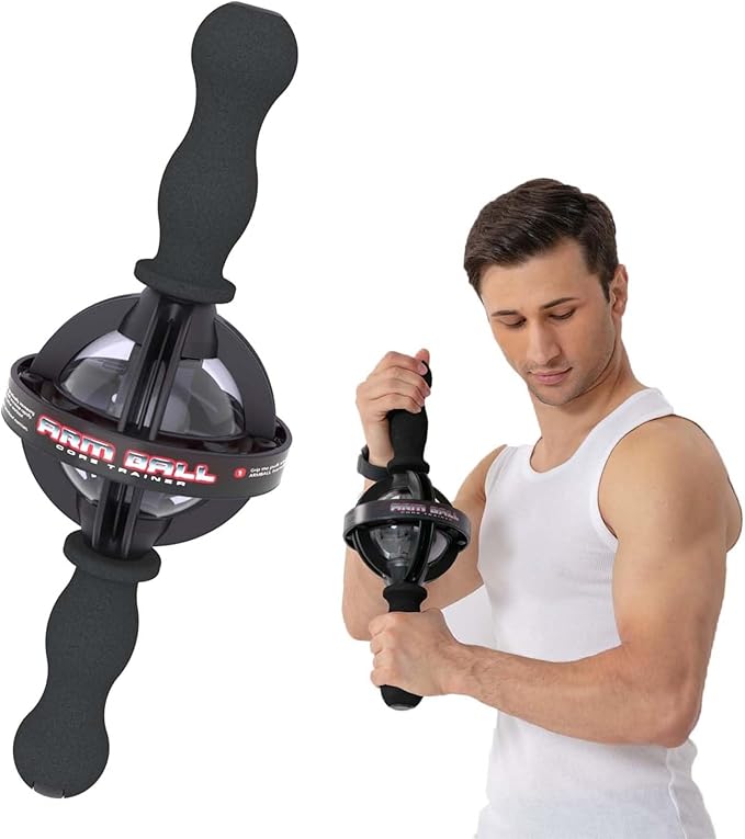 Arm Gyro Ball Core Trainer for Stronger Arm Bones and Muscle - Fitness Gyroscopic, Wrist Ball Gyro, Arm Strength Exerciser, Arm Hand Muscle Trainer Device
