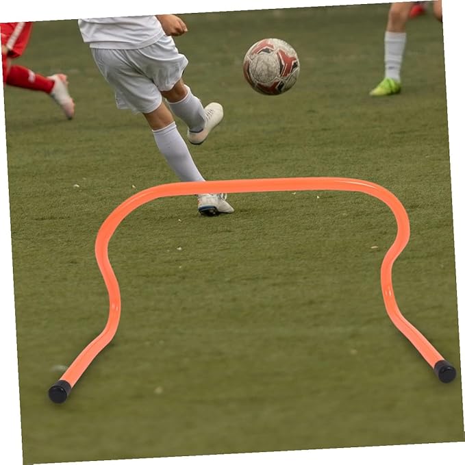 4pcs Speed Hurdles Plastic Agility Training Hurdles 15cm for Football Soccer Track Sports Conditioning and Speed Drills