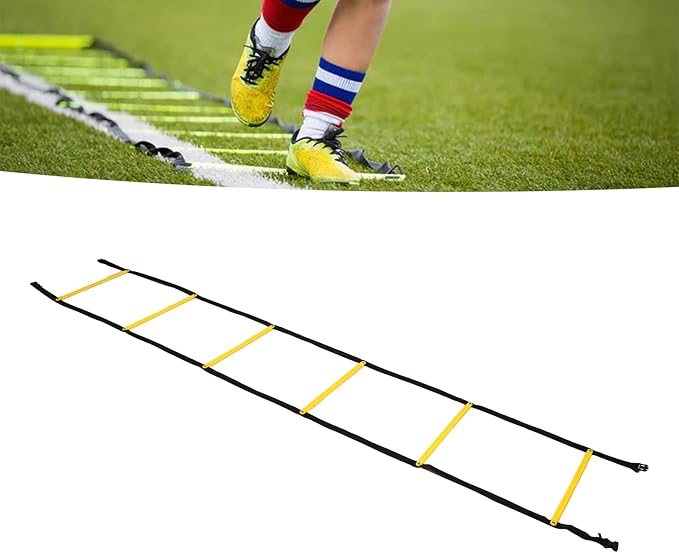 Agility Ladder, Speed Training Equipment for Athletic Agility Improvement Fixed Sports Training Ladder for Football Basketball Athletes Fitness Home Gym