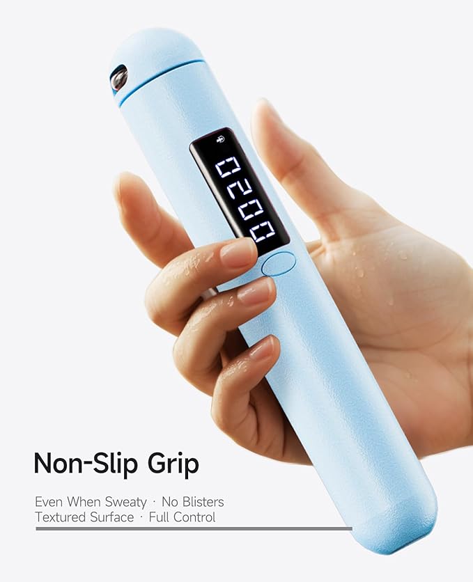Smart Jump Rope | Accurate Calorie Tracking & 4 Training Modes | Adjustable Steel Wire Rope | Built-in High-Speed Bearings | Type-C Charging | Ideal for Fat Burning, Speed Training & Home Workouts