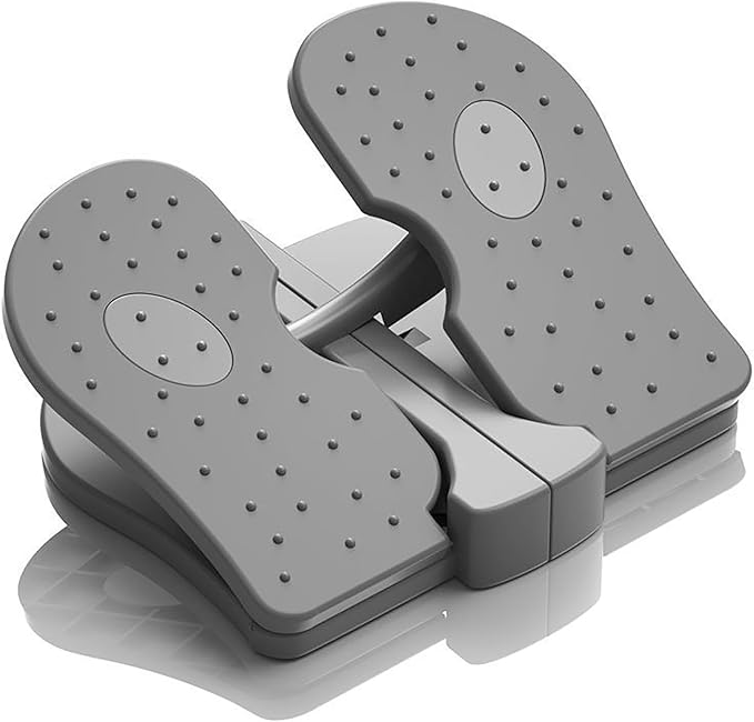 Compact Foot Stepper Machine, Quiet Folding Leg Workout Trainer, Anti Slip Mini Stepper Trainer, Reinforced Nylon Material, Lightweight Office Home Exercise Equipment, Convex