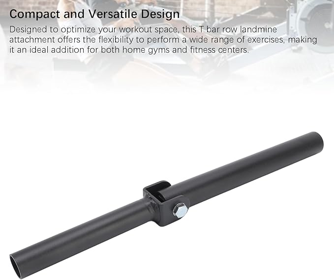 25mm T Bar Row Landmine Attachment, 360 Degree Rotating Steel Post Insert Home Gym Strength Training Equipment for Home Gym (Inner Diamete: 25mm/0.98in)