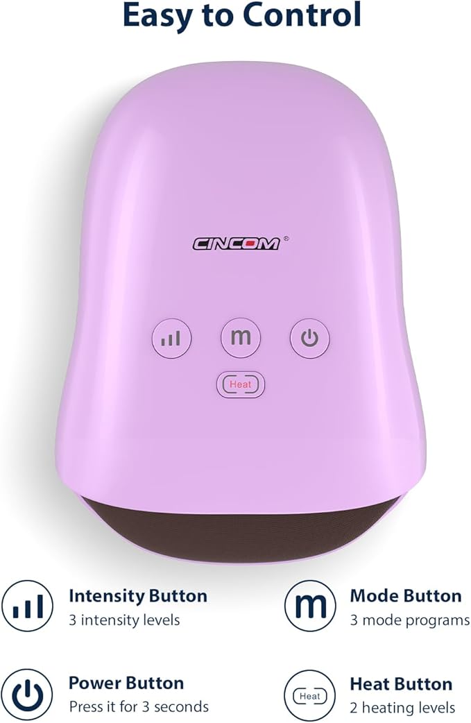 CINCOM Hand Massager - Cordless Hand Massager with Heat and Compression for Arthritis and Carpal Tunnel