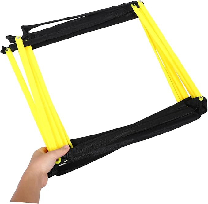 Foldable Agility Ladder Training Pad for Football Soccer Multifunctional Rope Ladder for Footwork Speed Drills and Sports Exercises Portable and Lightweight Go Training