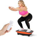 GYMAX Vibration Plate Exercise Machine, Vibration Plate with 10-Level Intensity, LED Display & Remote Control, Body Vibrating Plates Stand Shaking Platform Fat Burning Machine