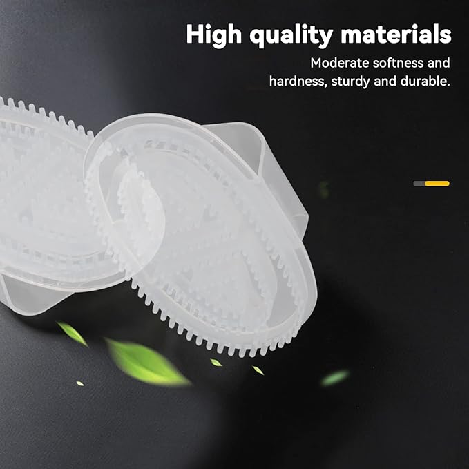 2PCS 2Pcs Meridian Massage Brush, Portable Body Scraping Massage Brush Anti Cellulite Jelly Scrubber Deep Tissue Massager for Back, Foot, Neck, Shoulder, Leg, Calf