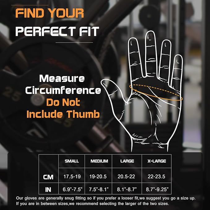 Workout Gloves for Women - Breathable Weight Lifting Gloves with Non-Slip Silicone Padding, Fingerless Gym Gloves for Cycling, Rowing, Pull Ups & Training (4 Sizes)