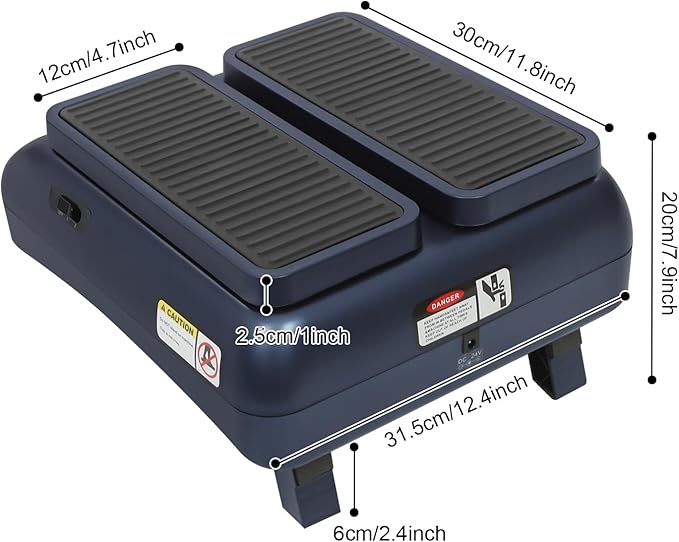 Under Desk Elliptical Machine, Electric Seated Pedal Exerciser, Mini Ellipse Leg Exerciser with Remoter, 2 Level Speeds, Electric Foot Circulation Device