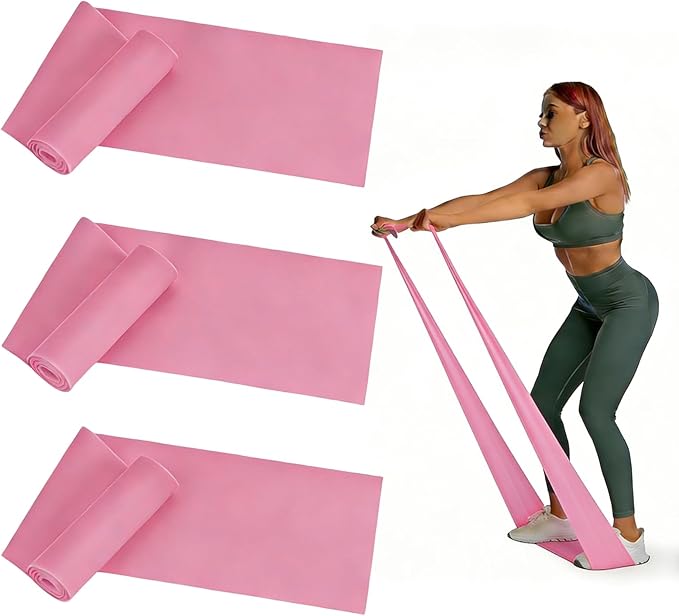 Resistance Bands Long Non-Latex Elastic Stretch Bands Work Out Band for Working Out Women or Men, Exercise Bands Set Yoga, Pilates, Gym,