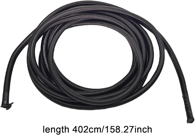 Rowing Machine Elastic Rope Replacement Cord 158 Inch Black for 500/550 Model Home Gym Accessory