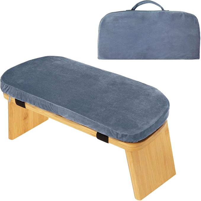 Bamboo Meditation Bench for Sitting and Kneeling, Ideal for and Prayer