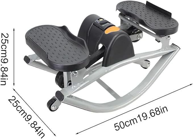 Lateral Rocking Fitness Stepper, Portable Compact Side-to-Side Steppers, Rock Stepper Side to Side, with Digital Display and Protective Blanket, for Exercise at Home