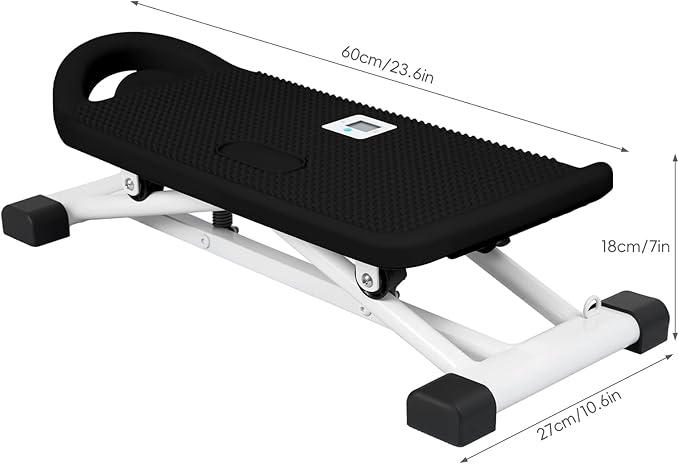 Ski Balancing Machine with LCD Display, Adult Balance Board Trainer Heavy Duty Ski Exercise Machine, Side to Side Core Stability Equipment Low Impact Full Body Cardio Workout Trainer