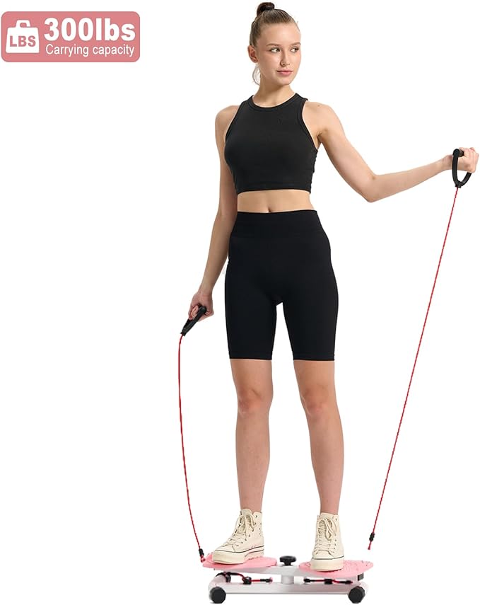 HOTWAVE Waist Twister Board – 360° Rotating Fitness Board for Core Workout, Weight Loss, and Waist Toning – Non-Slip Surface with Adjustable Resistance – Home Exercise Equipment for Men & Women