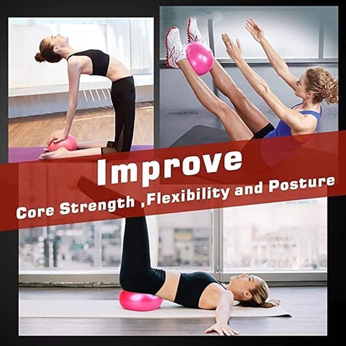 Pilates Ring Set 15PCS Pilates Equipment Set with Adjustable Ankle Wrist Weights,Yoga Ball,Figure 8 Resistance Band,Tape Measure,Pilates Bands & Accessories,Pilates Ring and Ball Set (Pink)