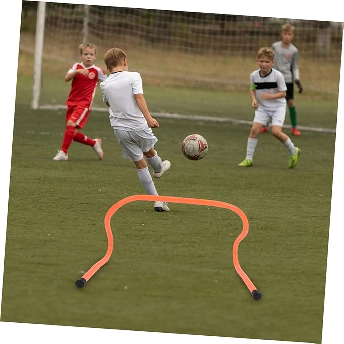 Cabilock 3pcs Agility Hurdles 15cm Plastic Speed Hurdles Football Training Equipment for Youth Soccer Agility and Running Training