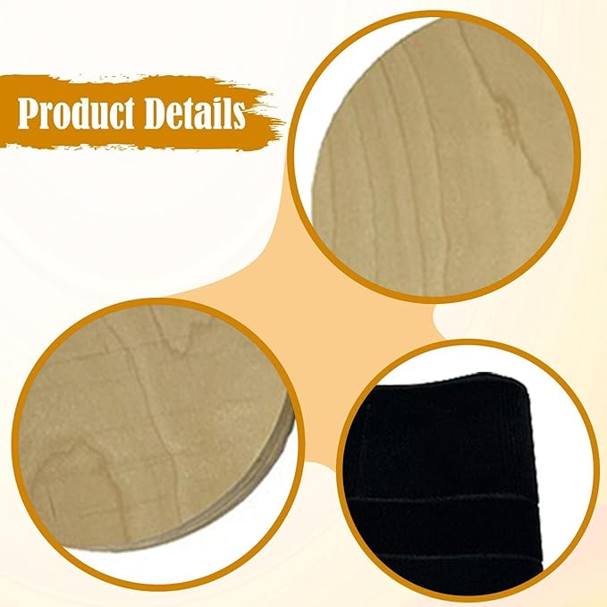 Rotating Discs Twisting Board for Pilates Reformers - Wooden Rotator Discs for Core Training, Balance Exercise, Physical Therapy, Compact 7.87x5.91x3.15 inch