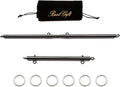 Sovyime Portable Restore Spreader Bar, Exercise Guide Pilates Sports Aid Training Fitness Gear, Home Yoga Gym Kit