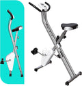Foldable Exercise Bike Stationary Bikes for Home, 5 IN 1 Indoor Workout Bike, Cycling Bike with 16-Level Quiet Magnetic Resistance, 6.6 LBS Flywheel and 300LBS Capacity for Senior and Home Workout