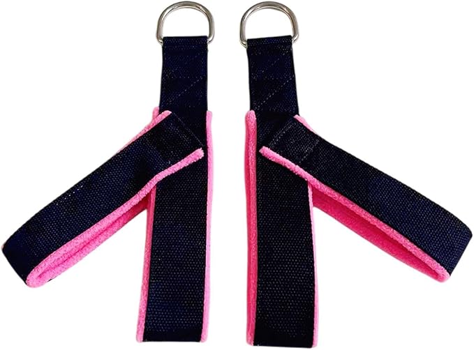 2Pcs Pilates Straps Reformer Straps D Ring Core Waist Back Leg Y Loops Fitness Straps Yoga Straps for Exercise Men Home Women