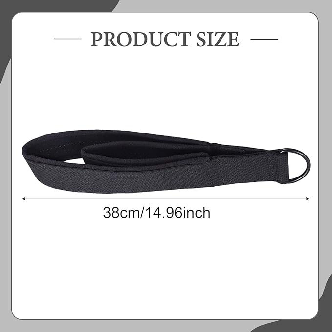Pilates Straps with D Rings - Double Loop Exercise Straps for Pilates Reformer & Equipment, 38cm (15 inch)